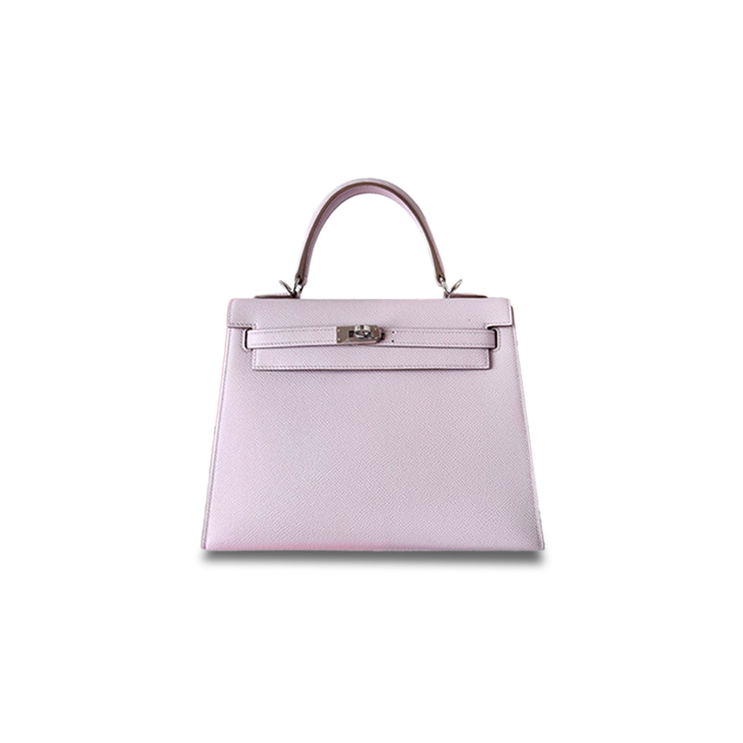 H**mes kelly 25 epsom fantasy purple silver buckle (25*17*7cm)