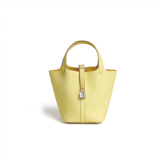 H**mes picotin lock 18 taurillon clemence h056289cc1z (18*18*13cm)