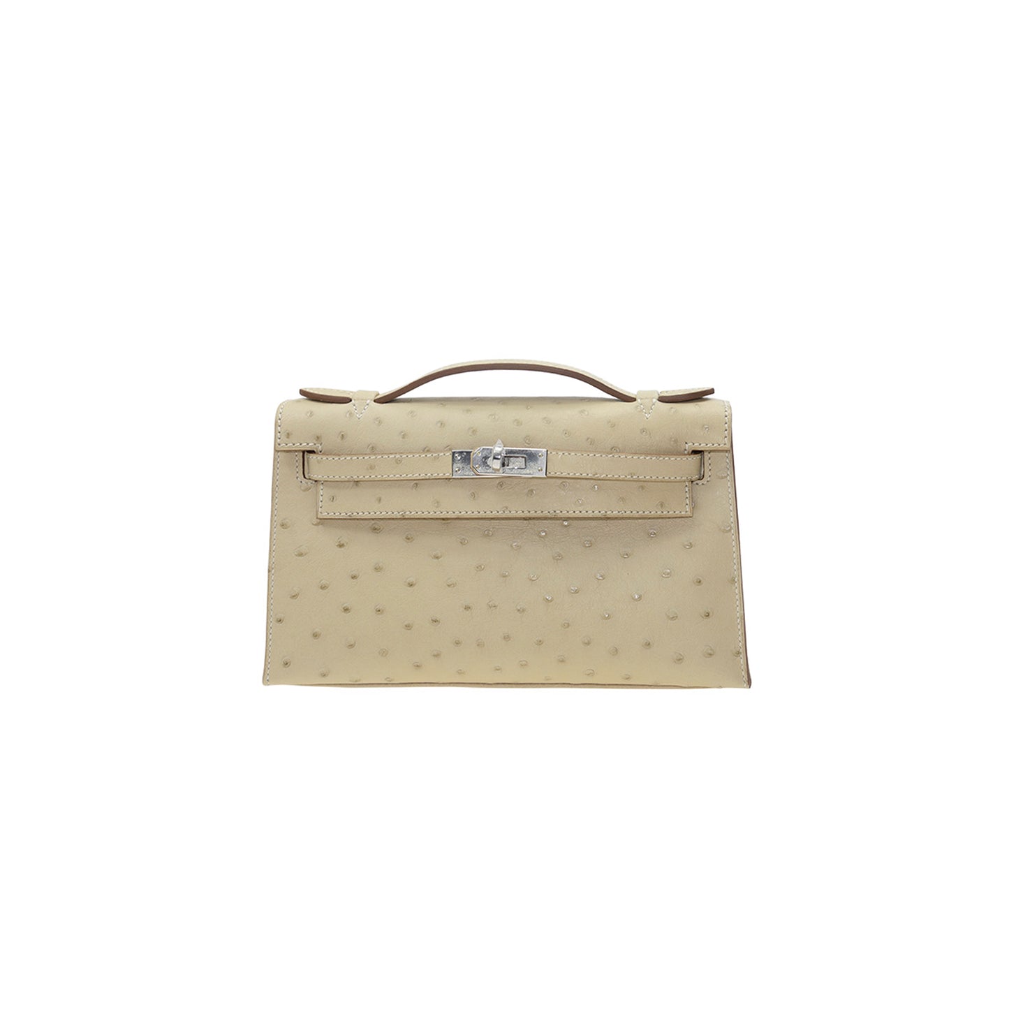 H**mes master handbags kelly clutch bag parchemin (22*14*7cm)