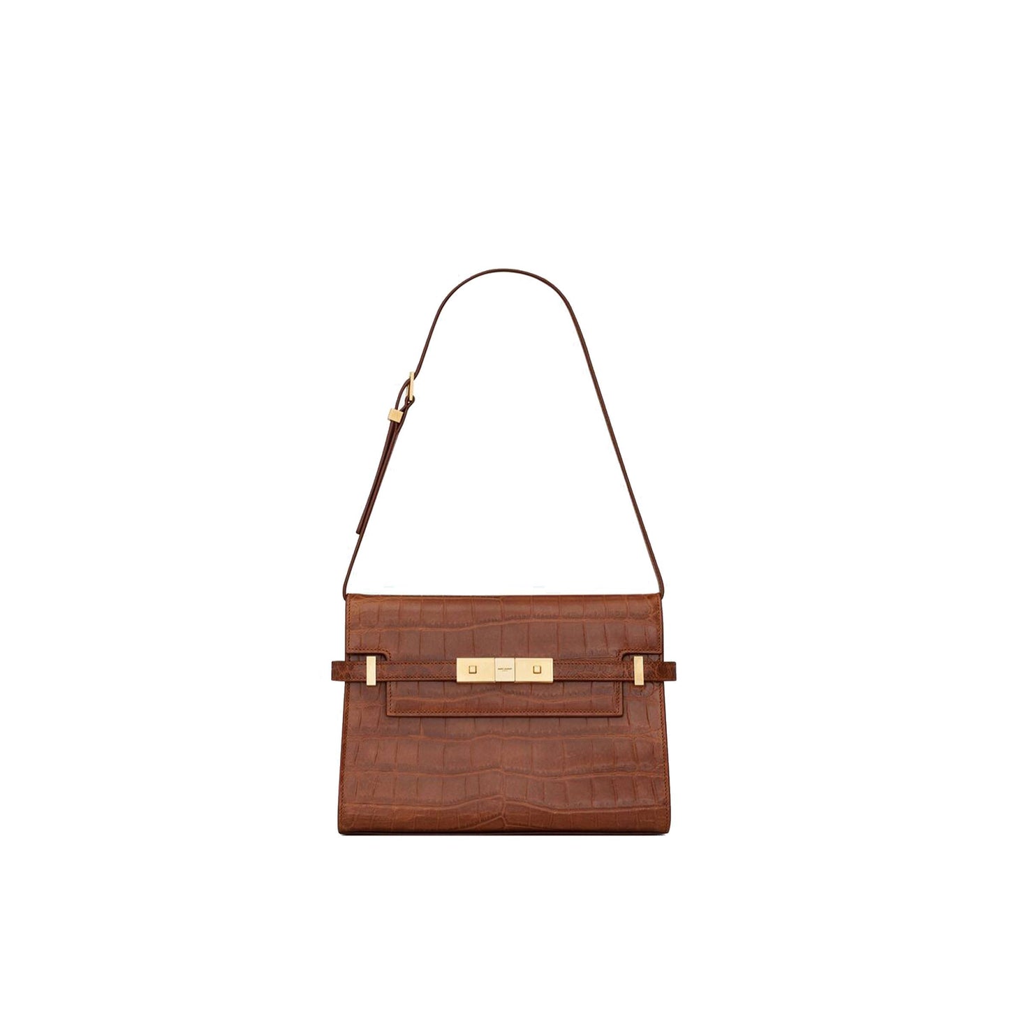Y*L manhattan small shoulder bag in crocodile-embossed leather 675626aaaoh2591 (24*17.5*6cm)