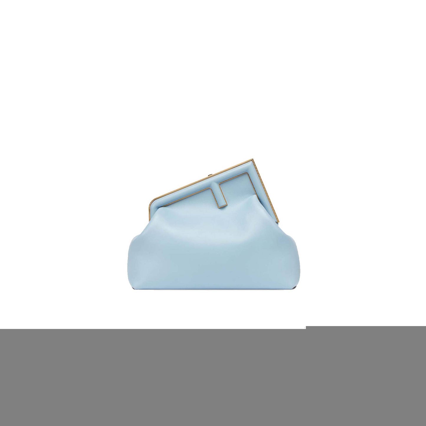 F**di first medium - light blue leather bag 8bp127abvef1993 (32.5*23.5*15cm)