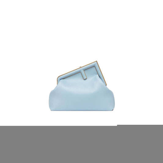 F**di first medium - light blue leather bag 8bp127abvef1993 (32.5*23.5*15cm)