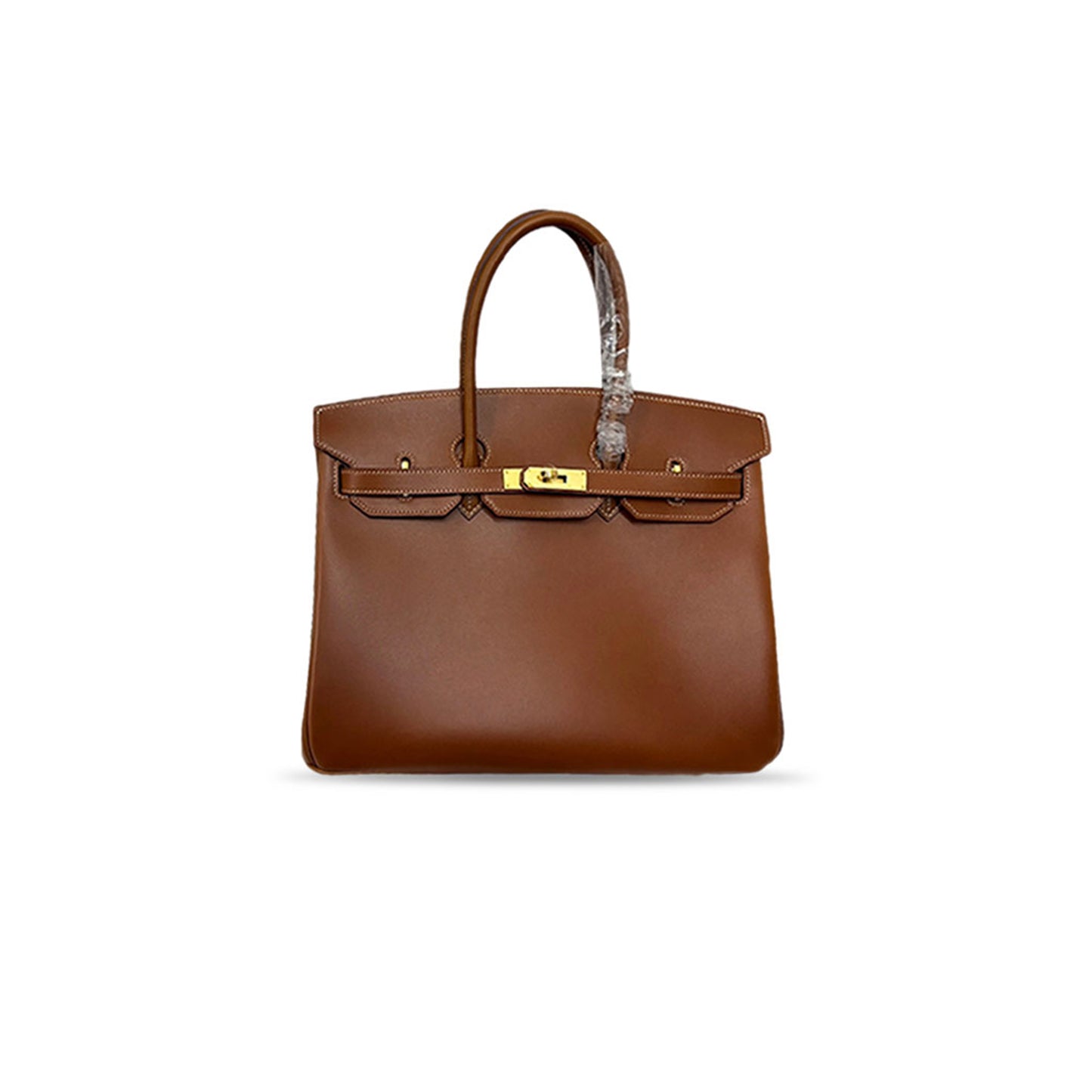 H**me5 master gold box leather gold plated birkin 35 bag (35*25*18cm)