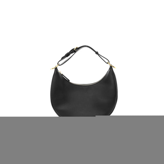 F**di vitello grace matte small F**digraphy hobo bag black (28*23*10cm)