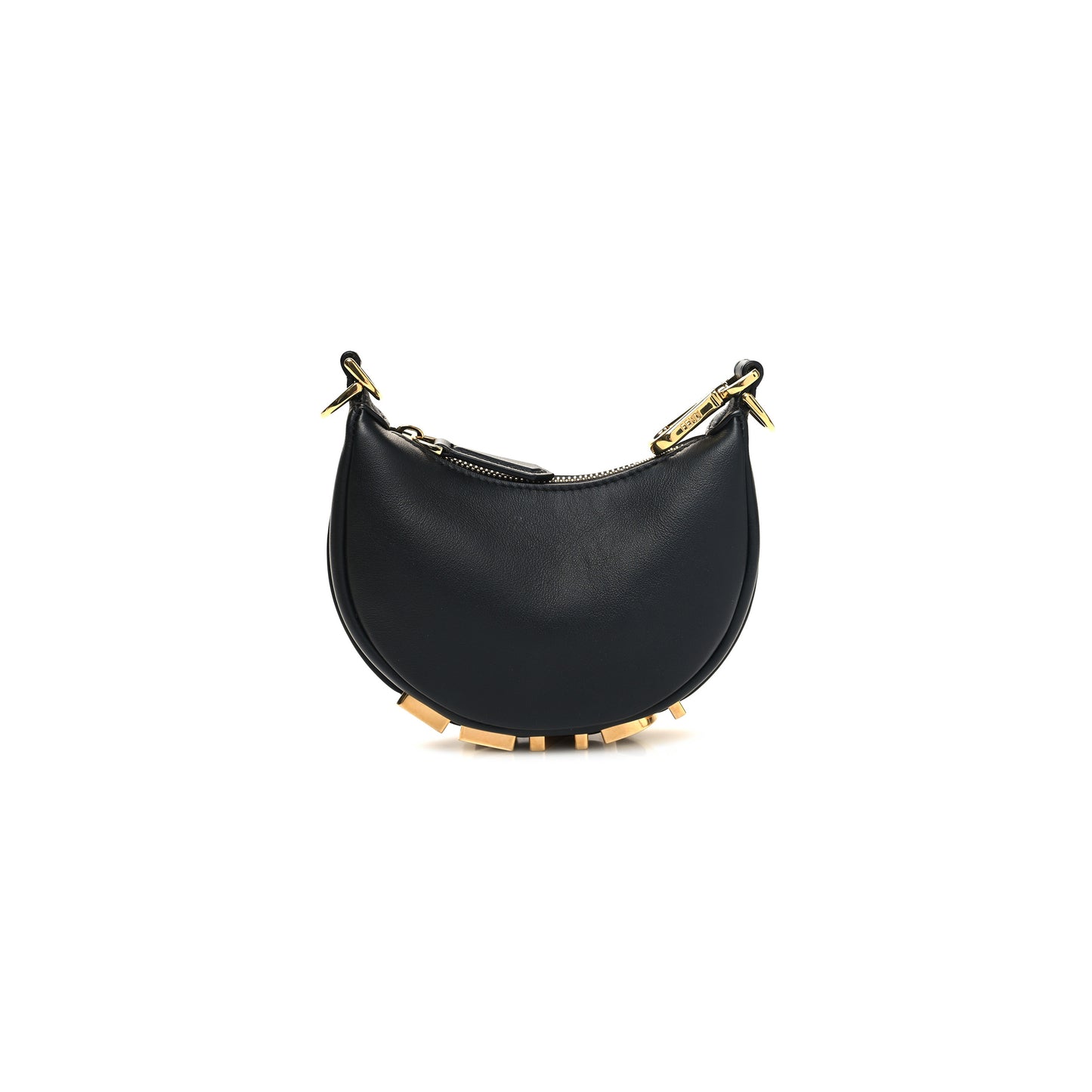 F**di vitello grace matte nano F**digraphy hobo charm black (15*10*5cm)