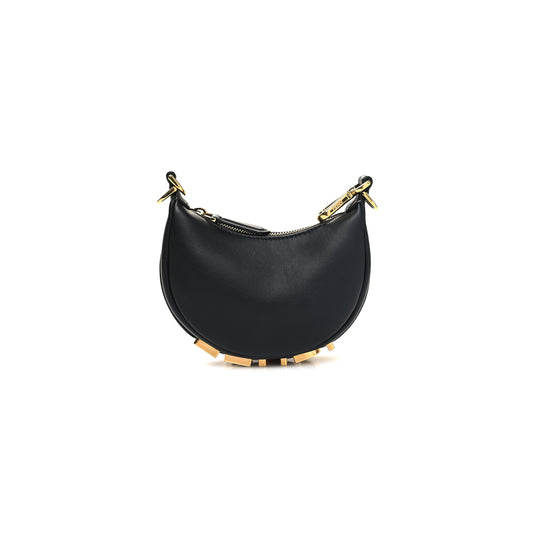 F**di vitello grace matte nano F**digraphy hobo charm black (15*10*5cm)
