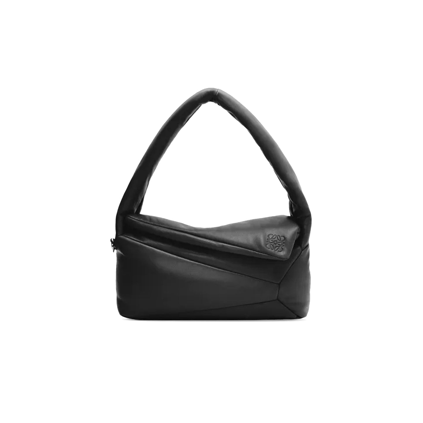L0ew* puffer puzzle hobo bag in shiny nappa lambskin a510j67x13-1100 (28*10*14cm)