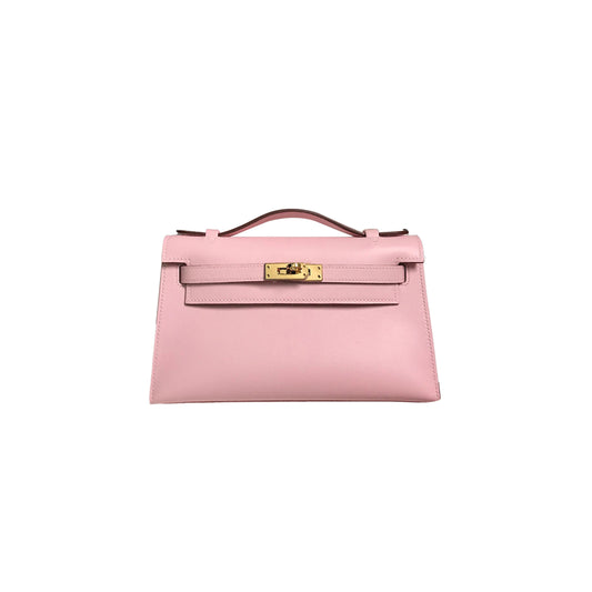 H**mes master mini kelly swift 3q new sakura pink (22*14*7cm)