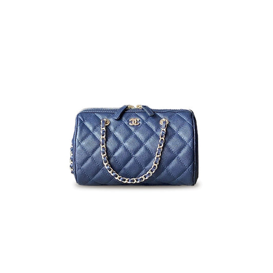Ch*el boston bowling bag (18.5*11.5*11cm)