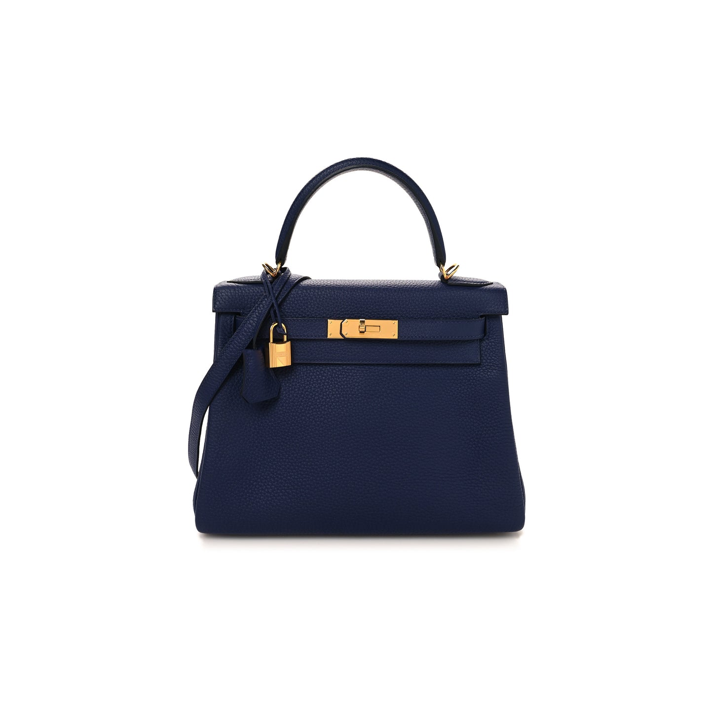 H**mes togo kelly retourne 28 bleu encre (28*22*10cm)