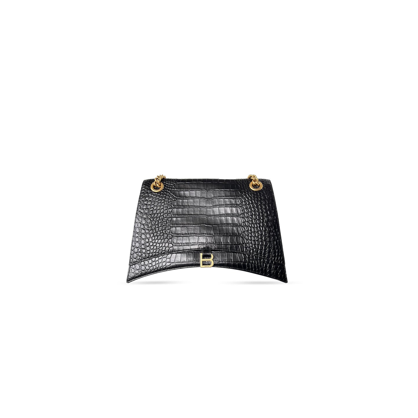 Ba1en*iaga women''s crush chain bag large in black 716332210ix1000 (39.9*24.9*13cm)