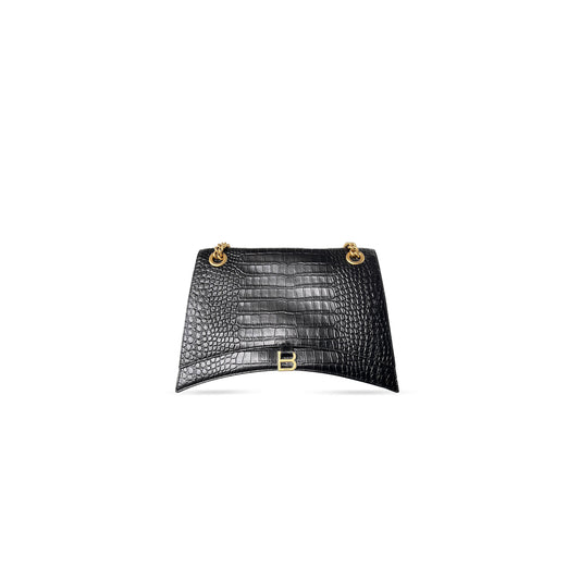 Ba1en*iaga women''s crush chain bag large in black 716332210ix1000 (39.9*24.9*13cm)