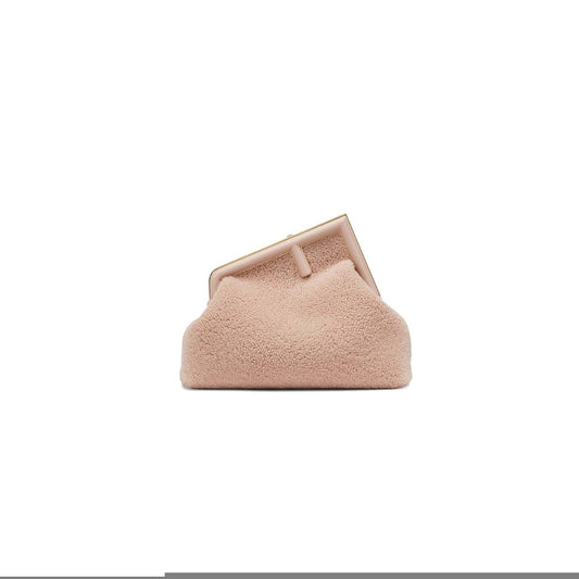 F**di first medium - pink sheepskin bag 8bp127ahnaf0h43 (32.5*23.5*15cm)