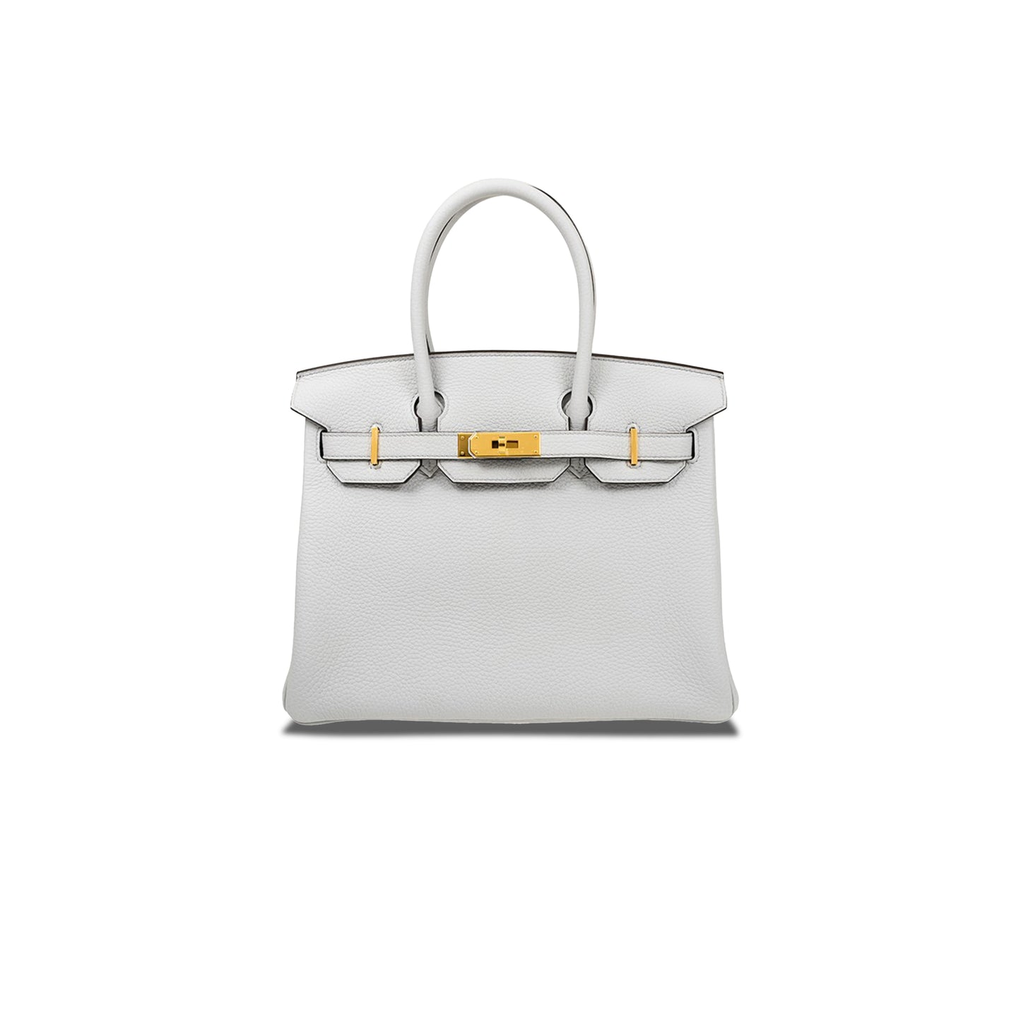 H**mes master birkin 25 togo leather holy grail blue gold buckle bag h028369cc08 (25*20*13cm)