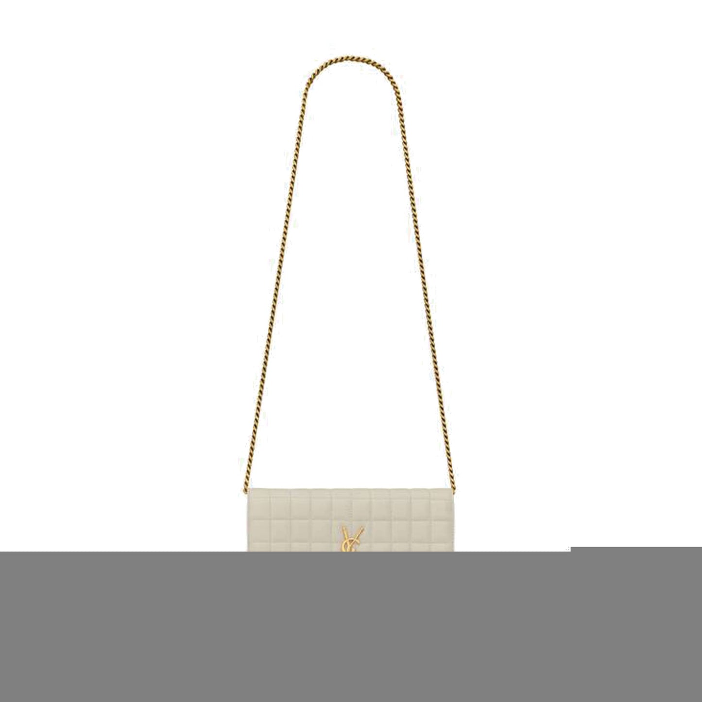 Y*L cassandre matelassÉ carrÉ chain wallet in lambskin 743346aabvp9207 (23*14*3cm)