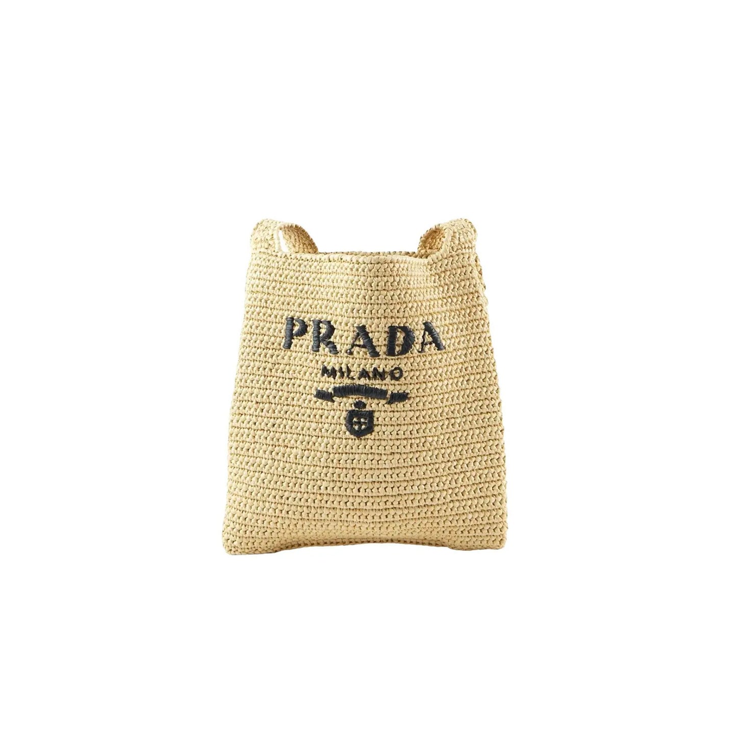 Pra*a large woven raffia tote bag 1bg182 (42*40cm)