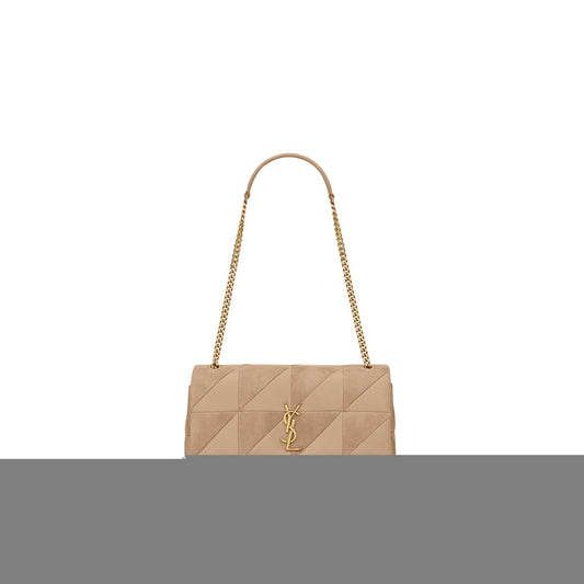 Y*L jamie medium chain bag in lambskin and suede 515821copp72646 (25*15*7.5cm)