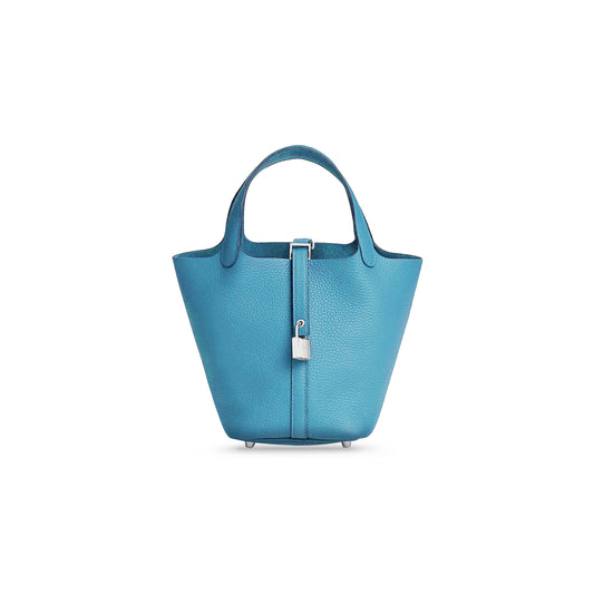 H**mes picotin lock 18 taurillon clemence h056289ck7b (18*18*13cm)