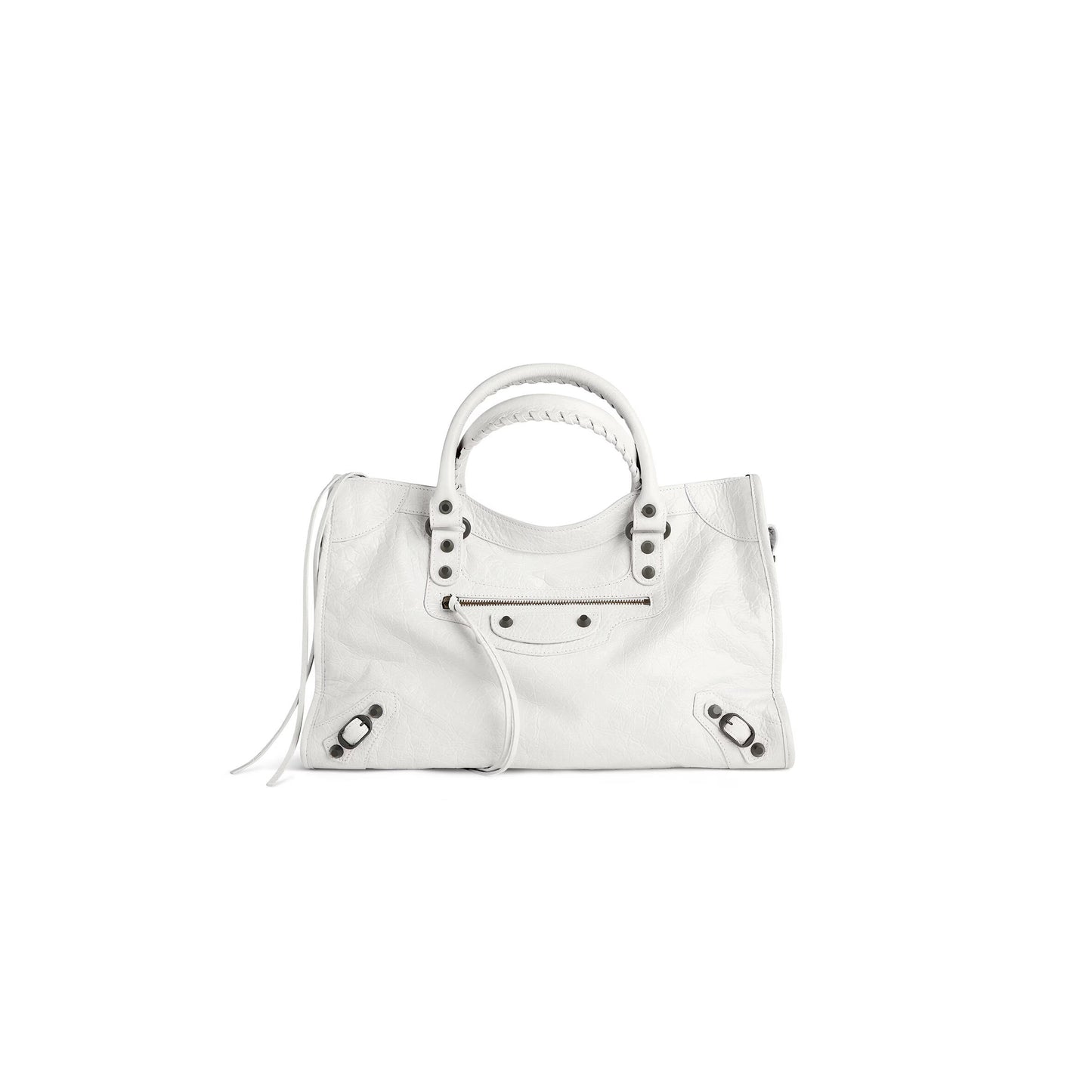 Ba1en*iaga women''s le city bag medium in optic white 7977862abek9104 (38*24*13cm)