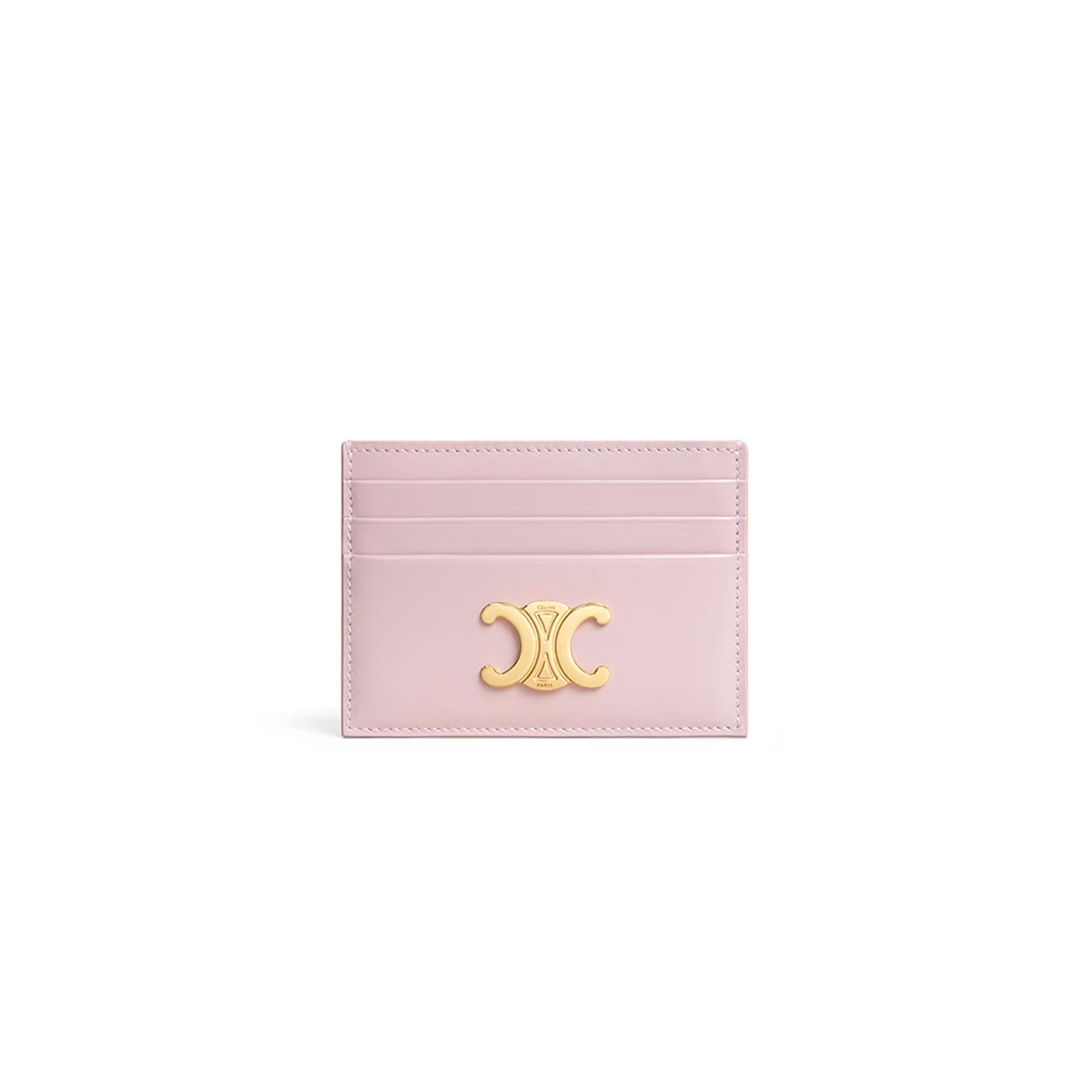 Ce1i*e card holder triomphe in shiny calfskin 10l833dpv.25bd (11*8*0.3cm)