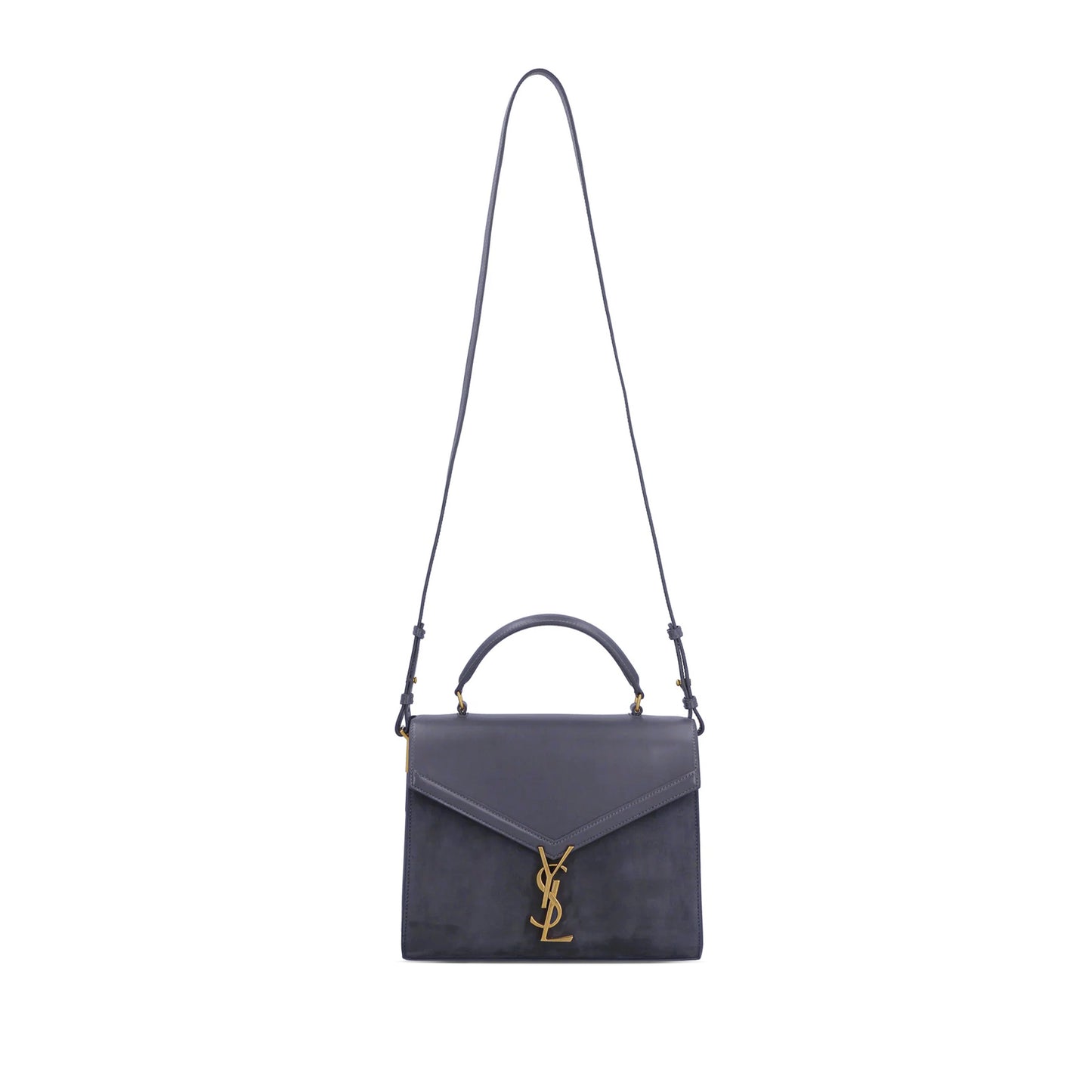 Y*L cassandra medium top handle bag in suede with leather 6239310sxsw1112 (24.5*20*11.5cm)