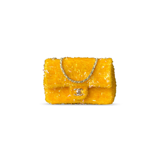 Ch*el rectangular mini flap bag 296367 (20*12*6cm)