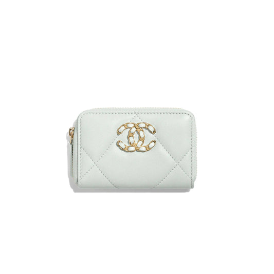 Ch*el 19 zipped coin purse ap0949 b04852 nn268 (11*7.5*2cm)