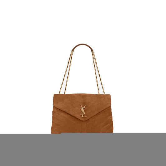 Y*L loulou medium chain bag in quilted suede 5749461u8c77761 (32*22*12cm)