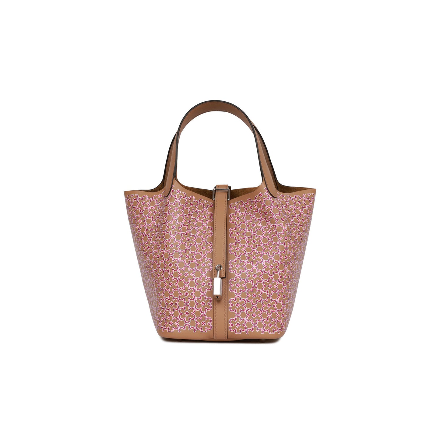 H**mes picotin lock 18 lucky daisy chai swift palladium hardware (18*13*18cm)