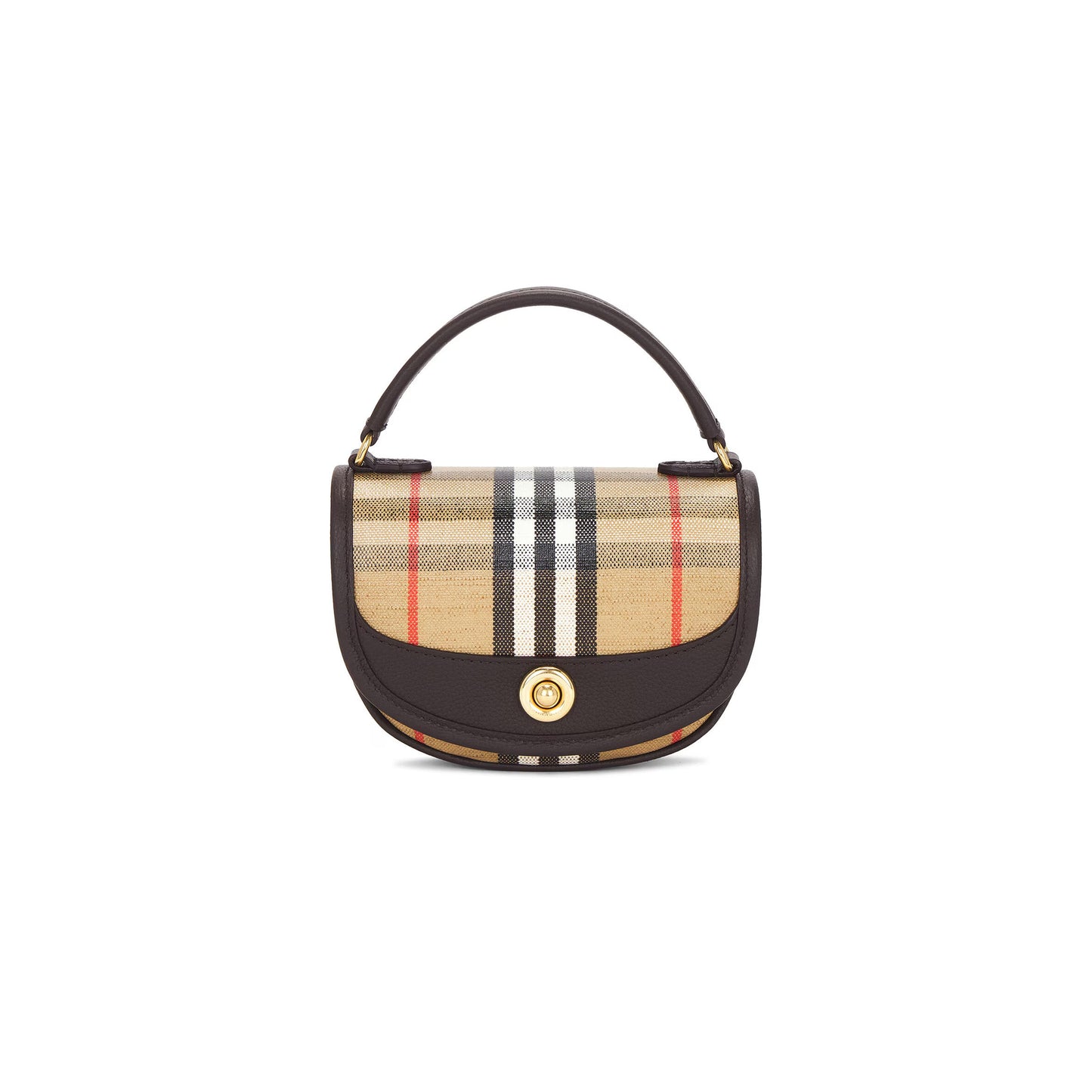 Bv*b*rry mini highlands bag in check canvas 81122401 (19*11*5cm)