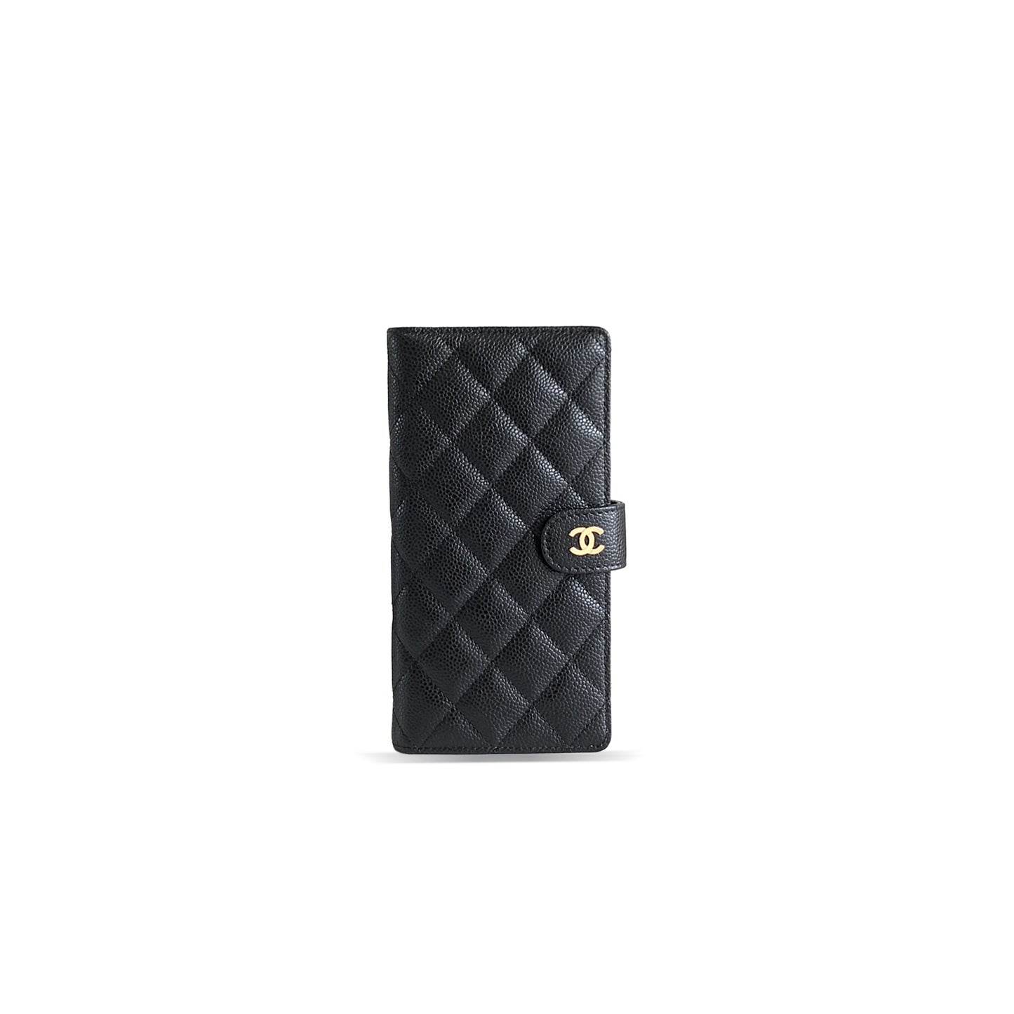 Ch**el caviar calfskin quilted passport holder (19*10*1cm)