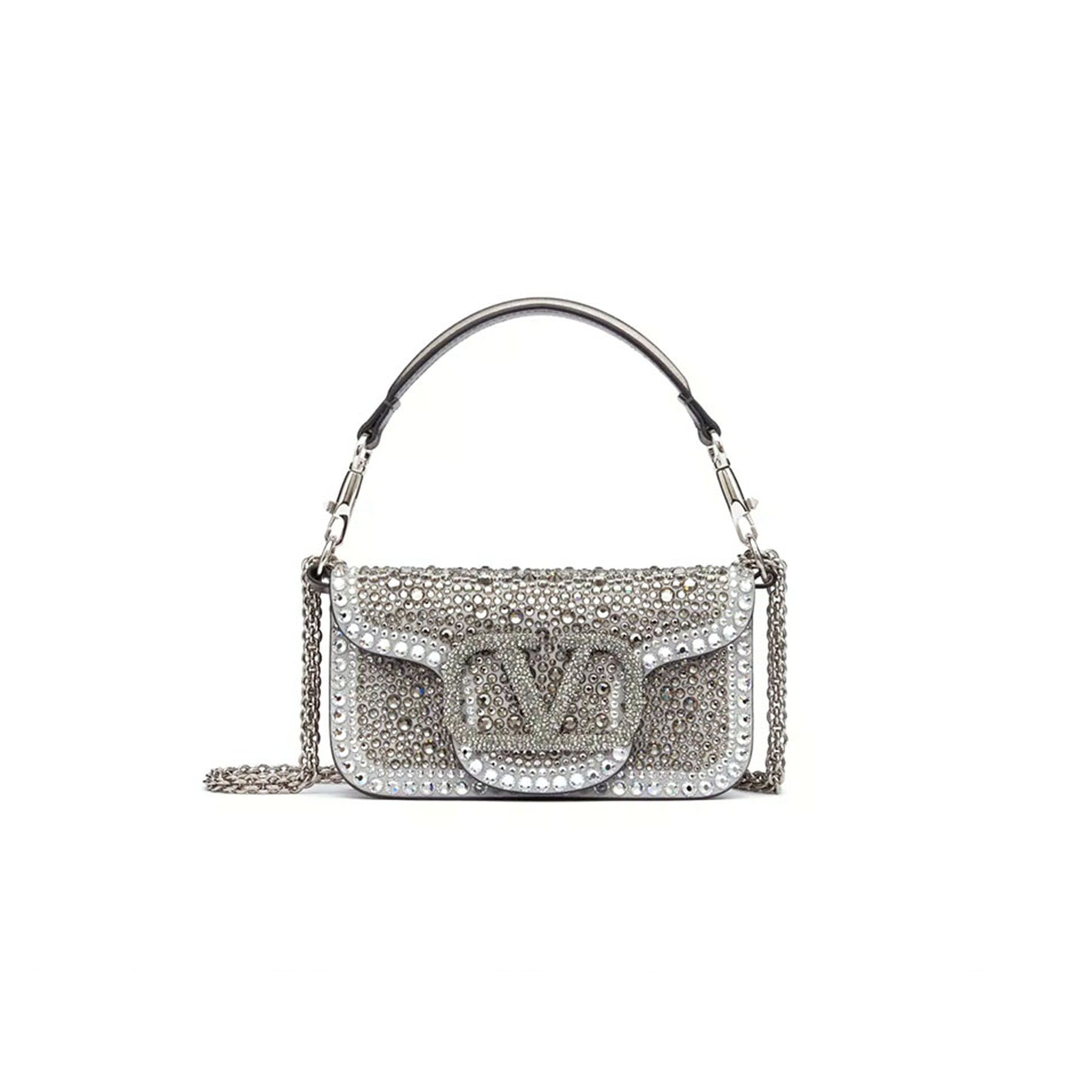 Va1e*ntin0 small Va1e*ntin0 garavani locÒ shoulder bag with rhinestones 3w0b0k53jfn_zqg (20*11*5cm)