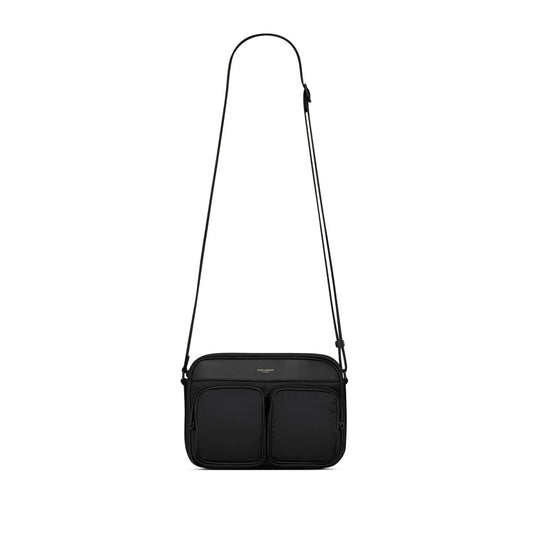 y*l city Sa**t Lau*nt new camera bag in econyl® regenerated nylon 729240fabgk1000 (24.5*17*8cm)