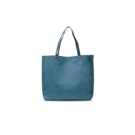 H**mes MASTER BLUE CLEMENCE DOUBLE SENS 36 LEATHER (36*32*12cm)