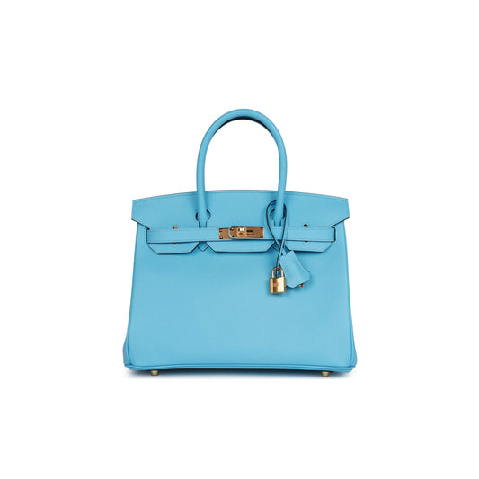 H**mes birkin 30 celeste epsom gold hardware (30cm)
