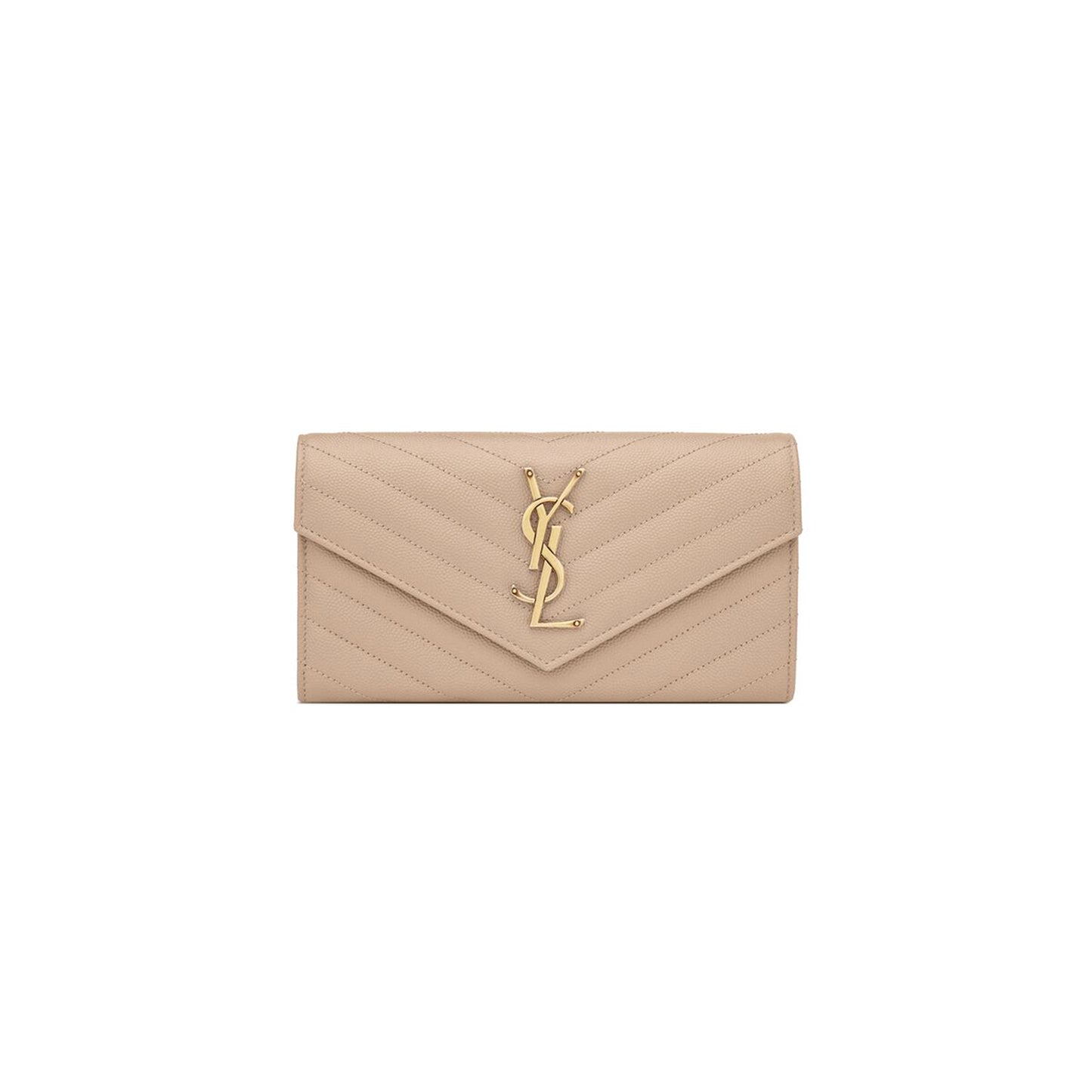 Y*L cassandre matelassÉ large flap wallet in grain de poudre leather 372264bow012721 (19*11*3cm)