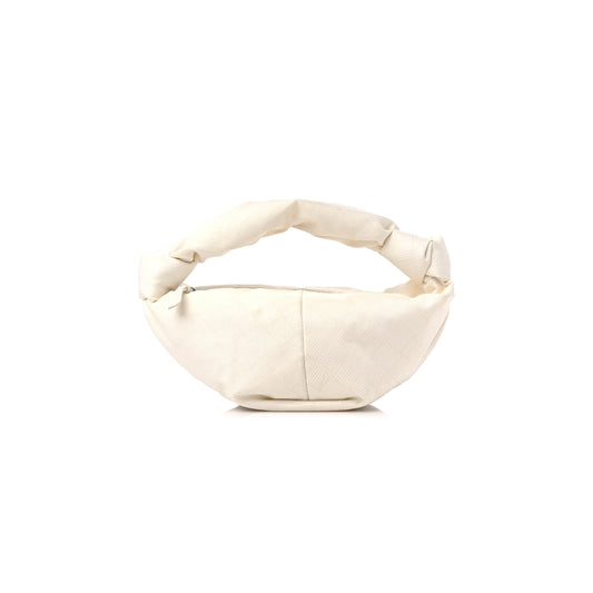 bo*te*ga Ve*ne*ta jacquard mini double knot bag ivory (28*10cm)