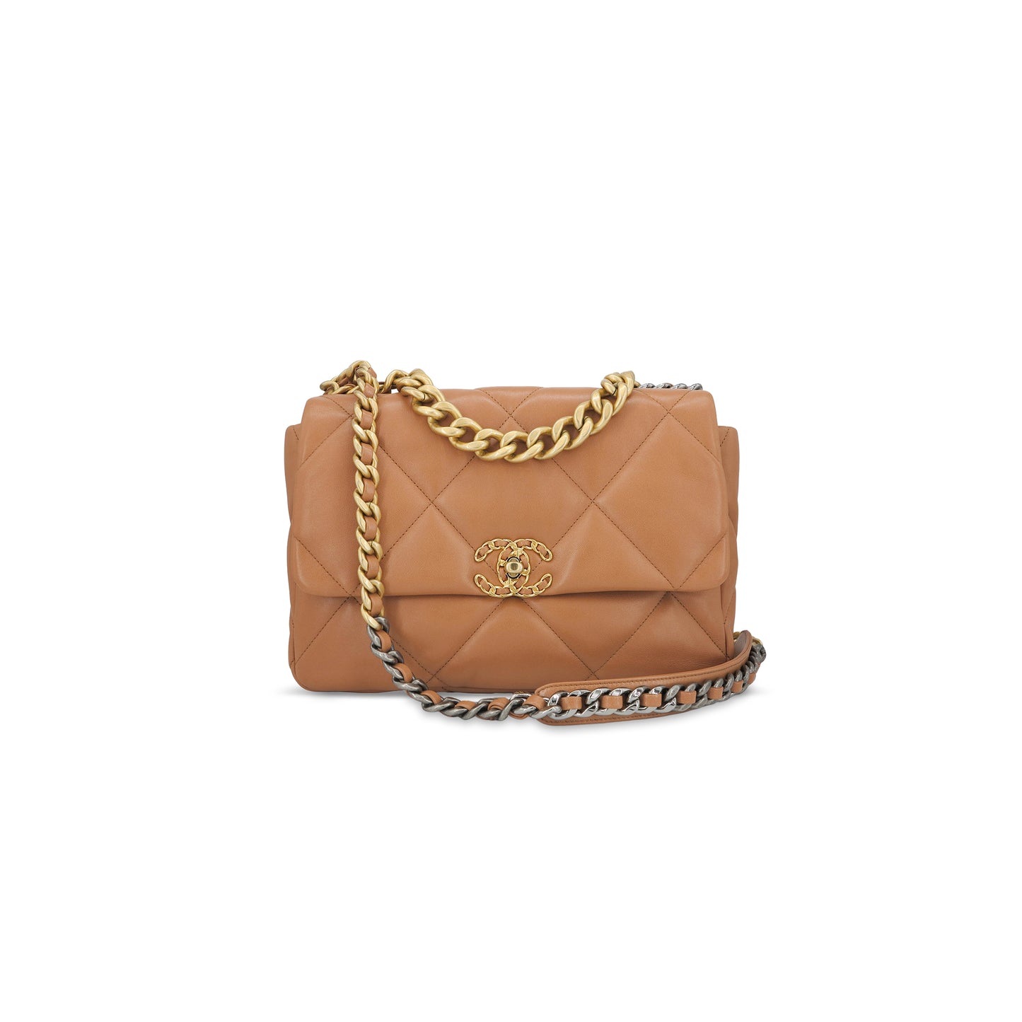 Ch*el master 19 medium flap bag lambskin 551085 (30*20*10cm)