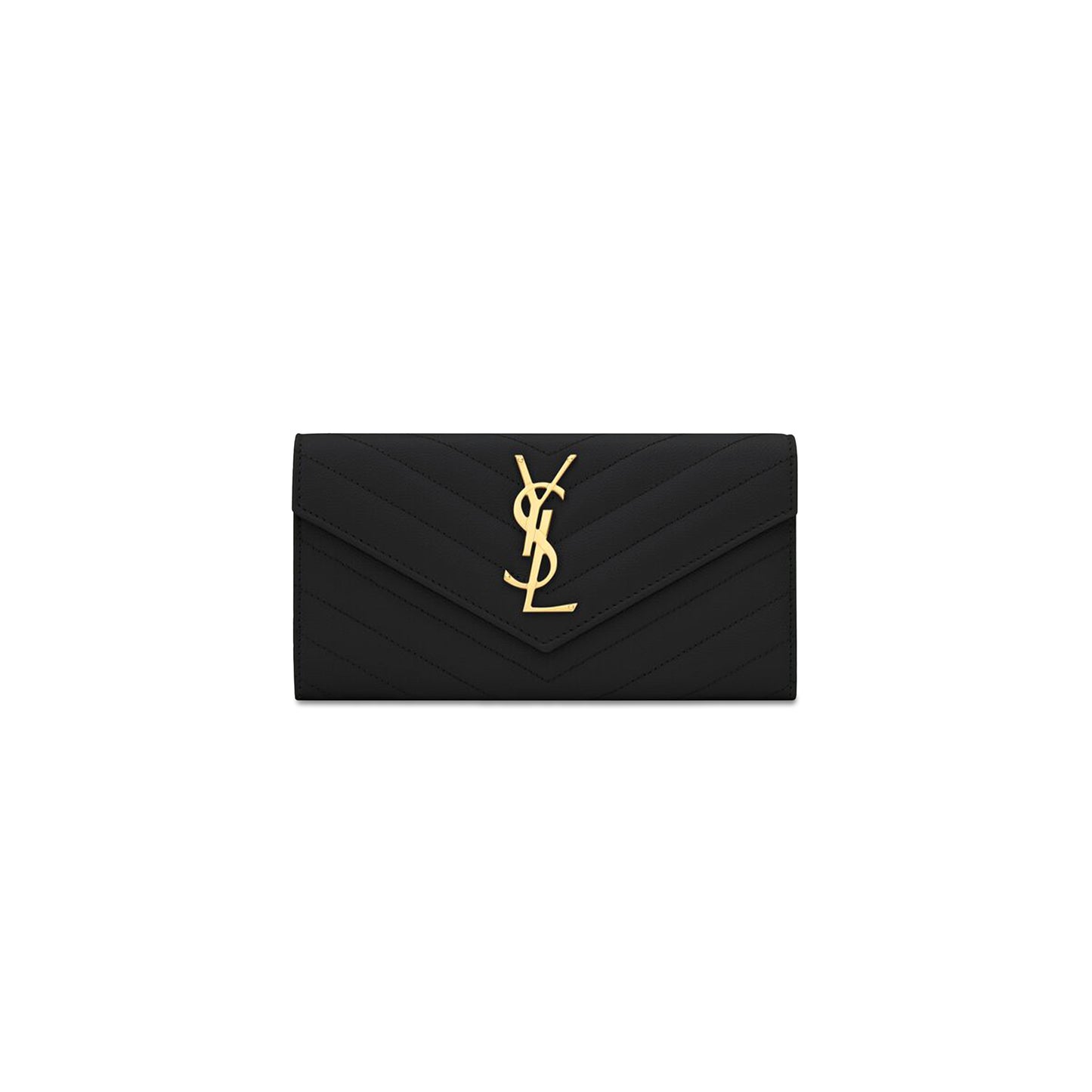 Y*L cassandre matelassÉ large flap wallet in grain de poudre leather 372264bow011000 (19*11*3cm)