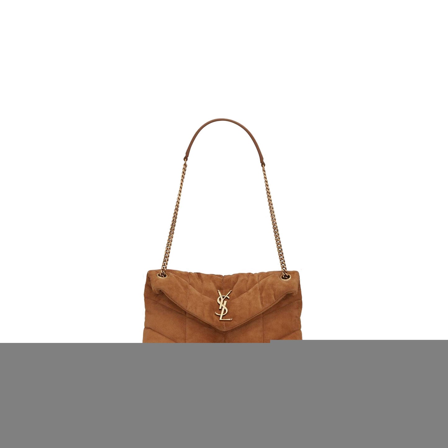 Y*L puffer small chain bag in quilted suede 5774761u8377761 (29*17*11cm)