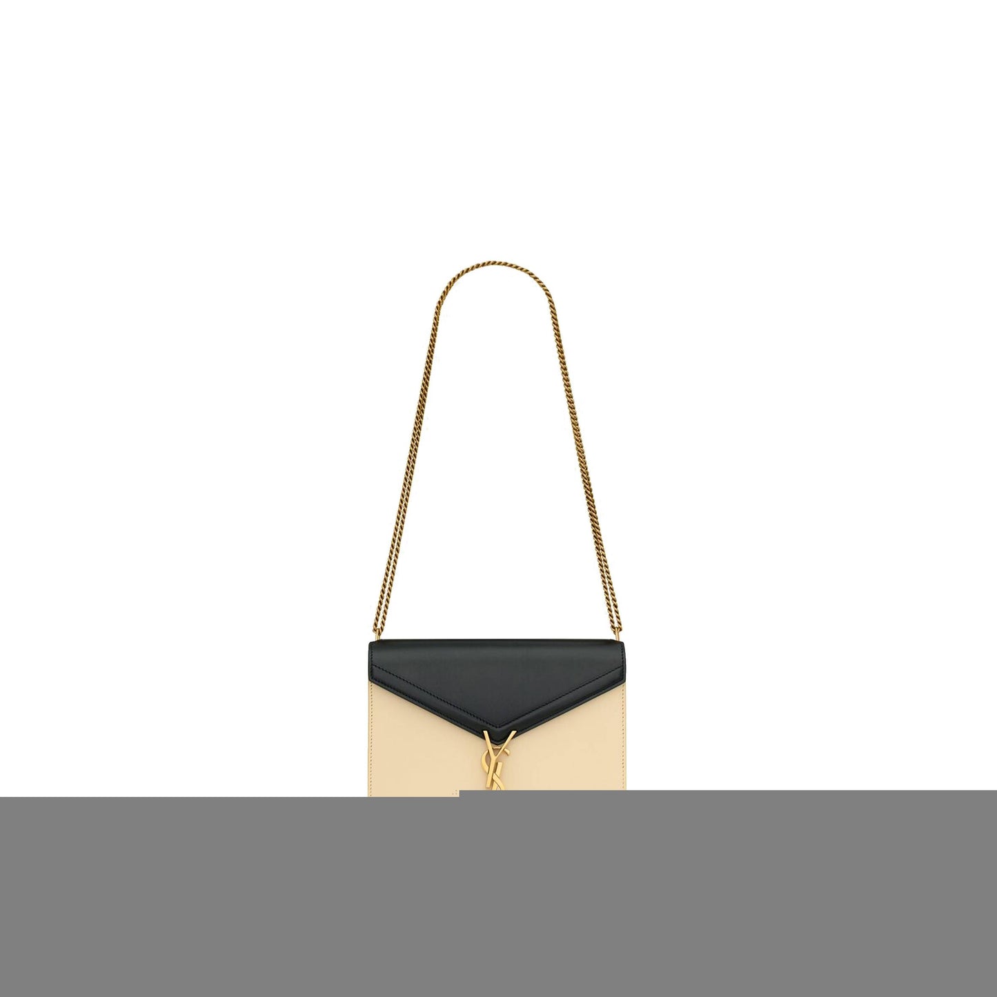 y*l cassandra medium chain bag in box Sa**t Lau*nt leather 53275016c7w1089 (22*16.5*5.5cm)