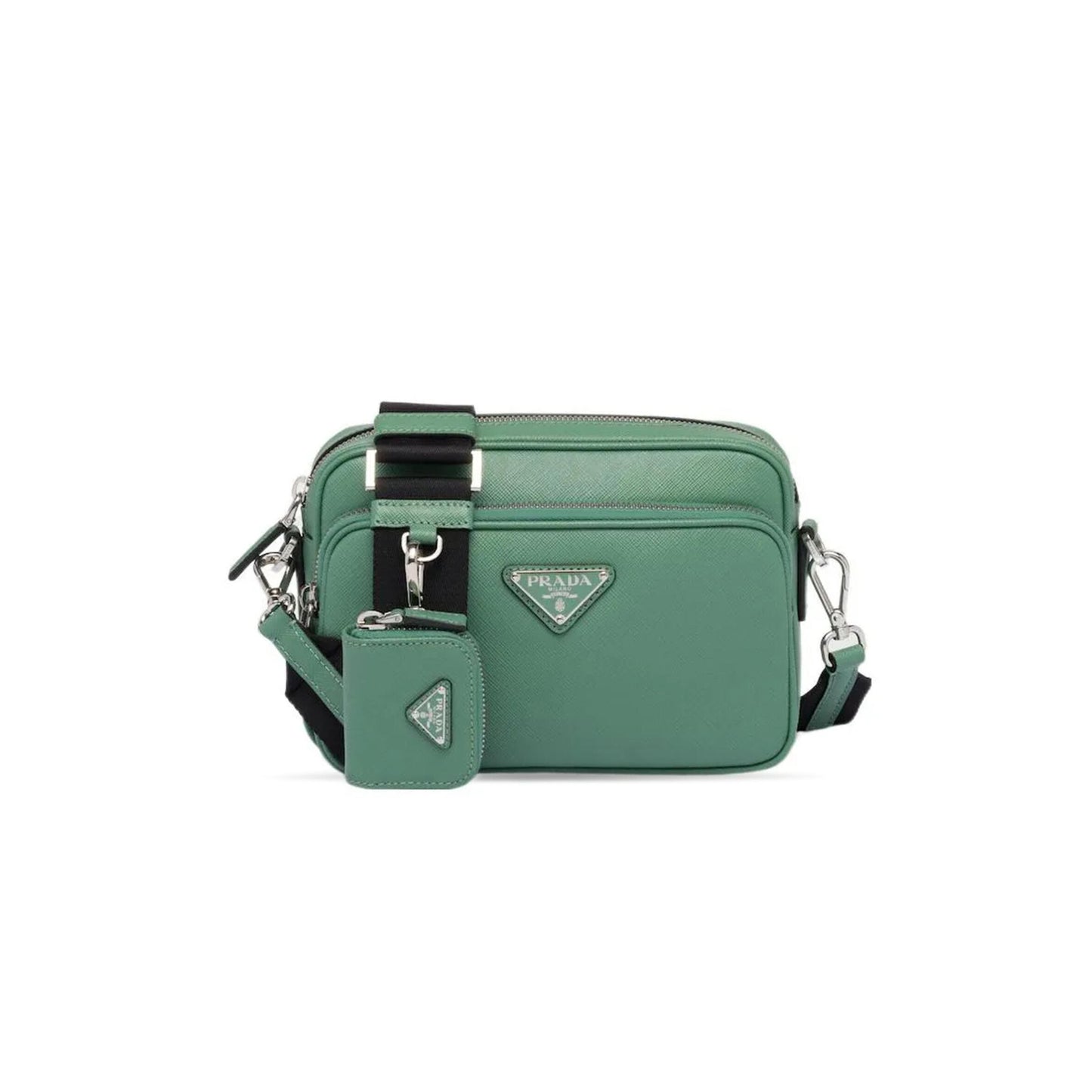 Pra*a saffiano leather shoulder bag 2vh170 (20*13.5*7cm)