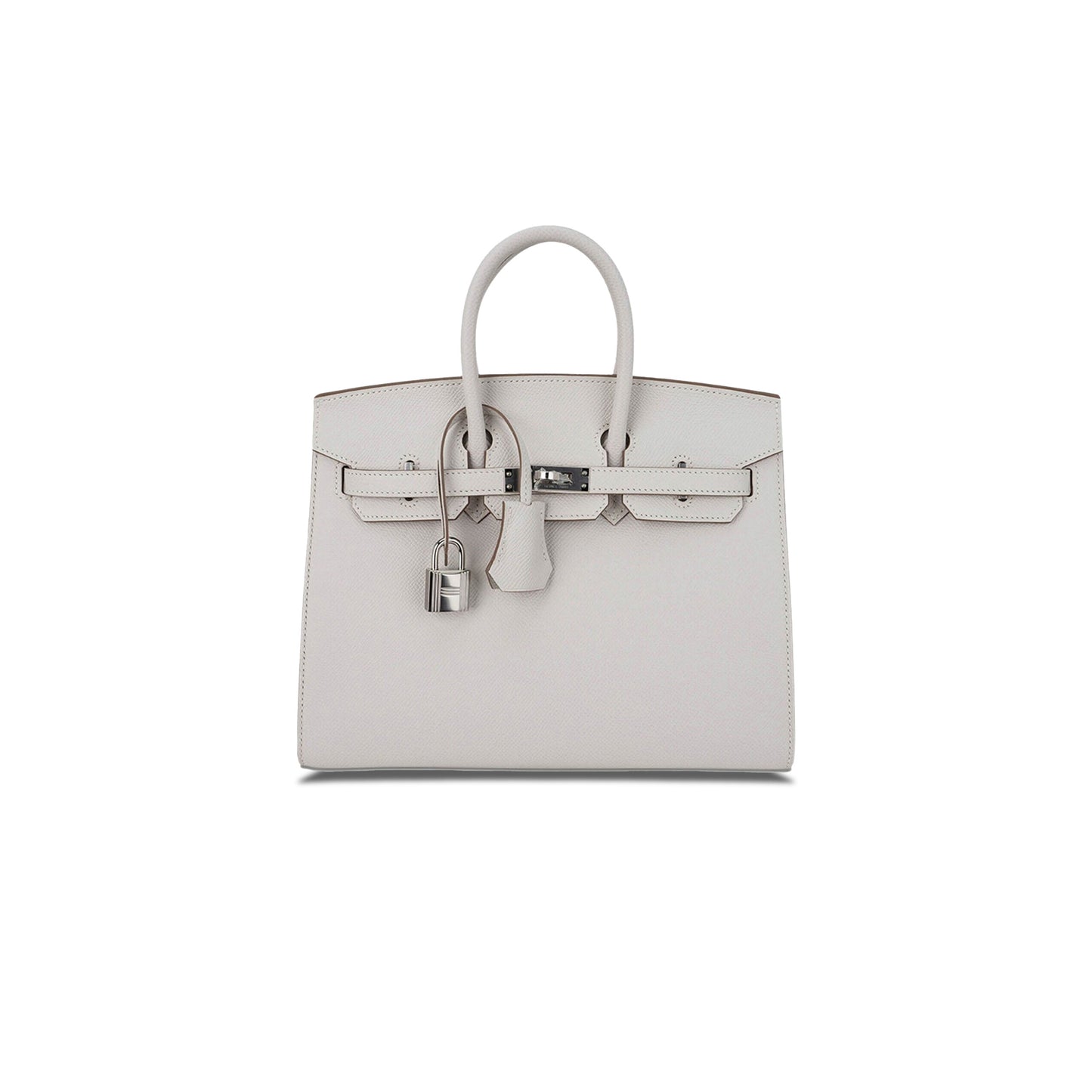 H**mes master birkin 35 epsom leather pearl grey silver buckle luxury bag 205239520901 (35*28*18cm)