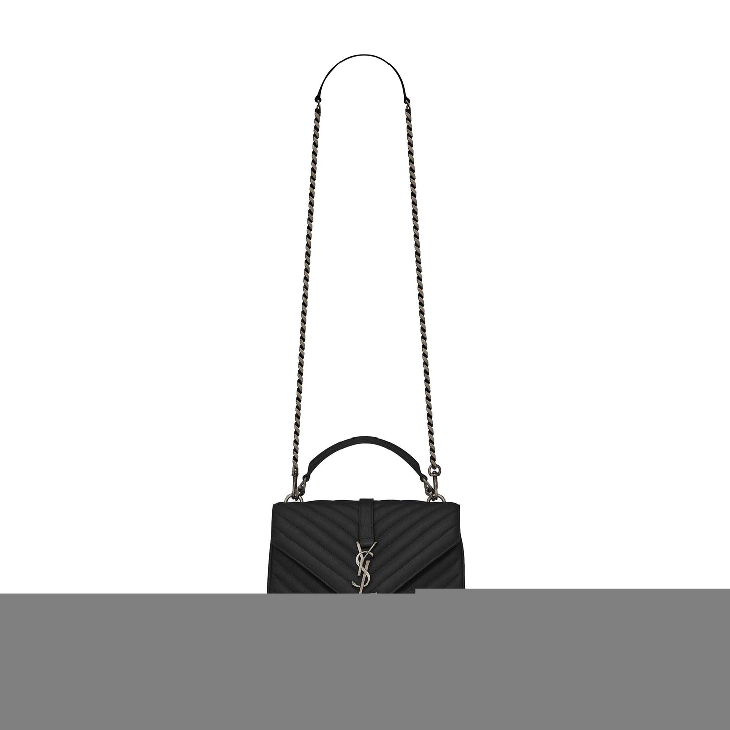 Y*L college medium chain bag in quilted leather 600279brm041000 (24*17*6.5cm)