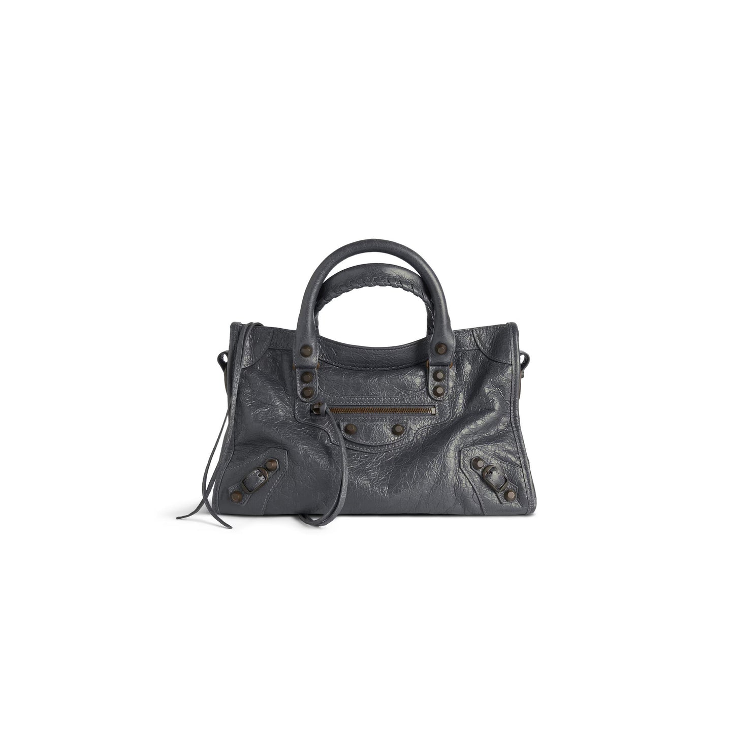 Ba1en*iaga women''s le city bag small in volcanic rock 8114422abek1251 (29.9*19.1*9.9cm)
