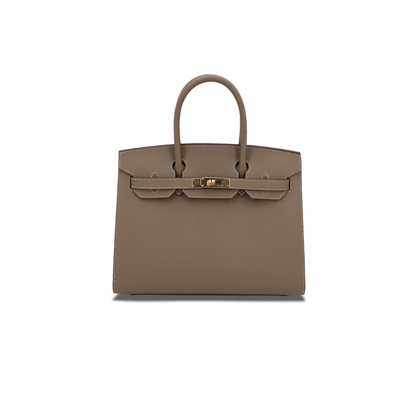 H**mes master birkin 30 togo leather elephant grey gold buckle bag bk2518epgpo (30*22*16cm)