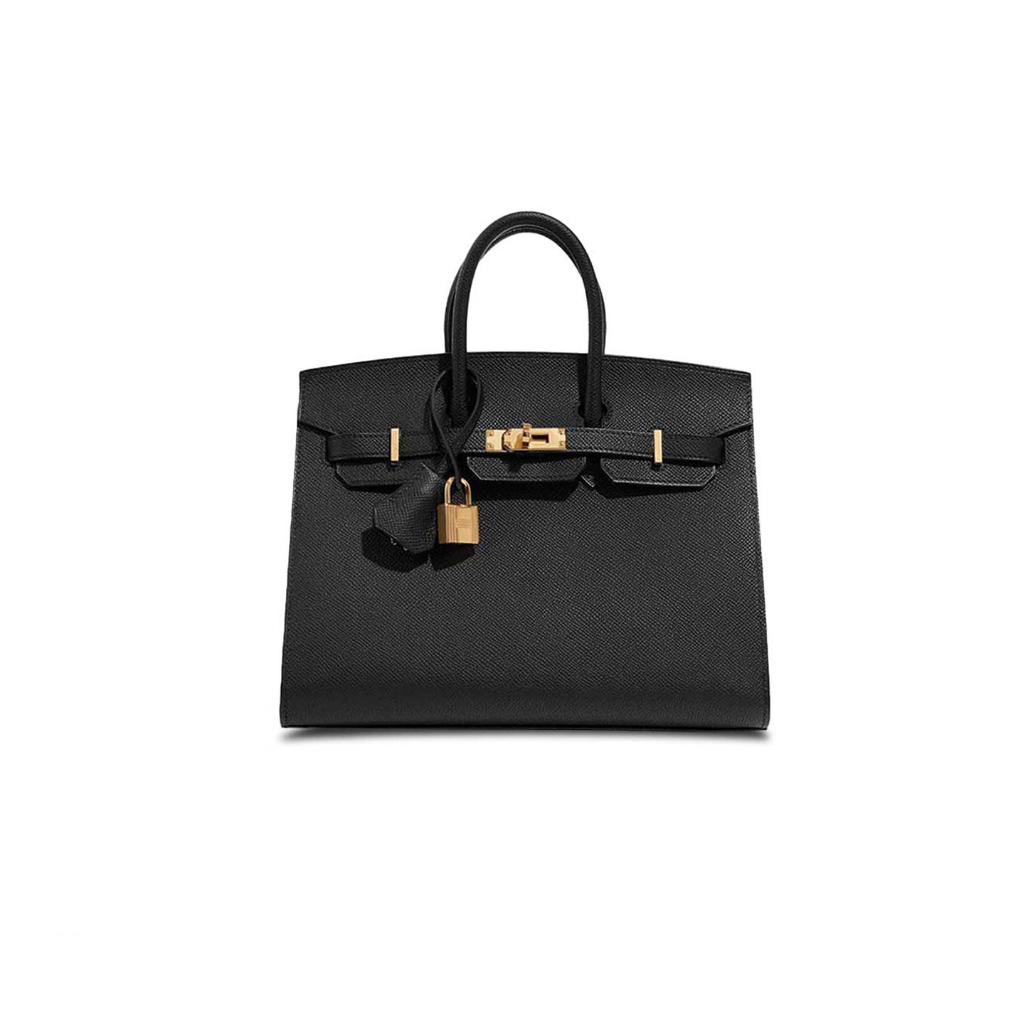 H**mes master birkin 25 epsom leather black gold buckle high end bag h028369cc89 (25*20*13cm)