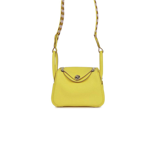 H**mes mini lindy lime clemence palladium hardware (19*12.5*9)