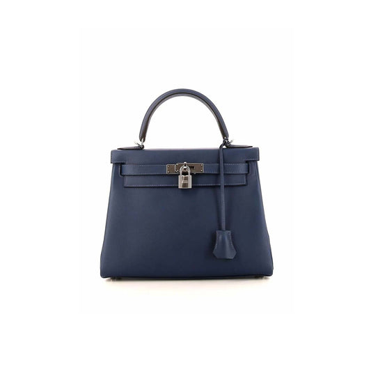H**mes master kelly 28 vormandum navy silver (28*22*10cm)