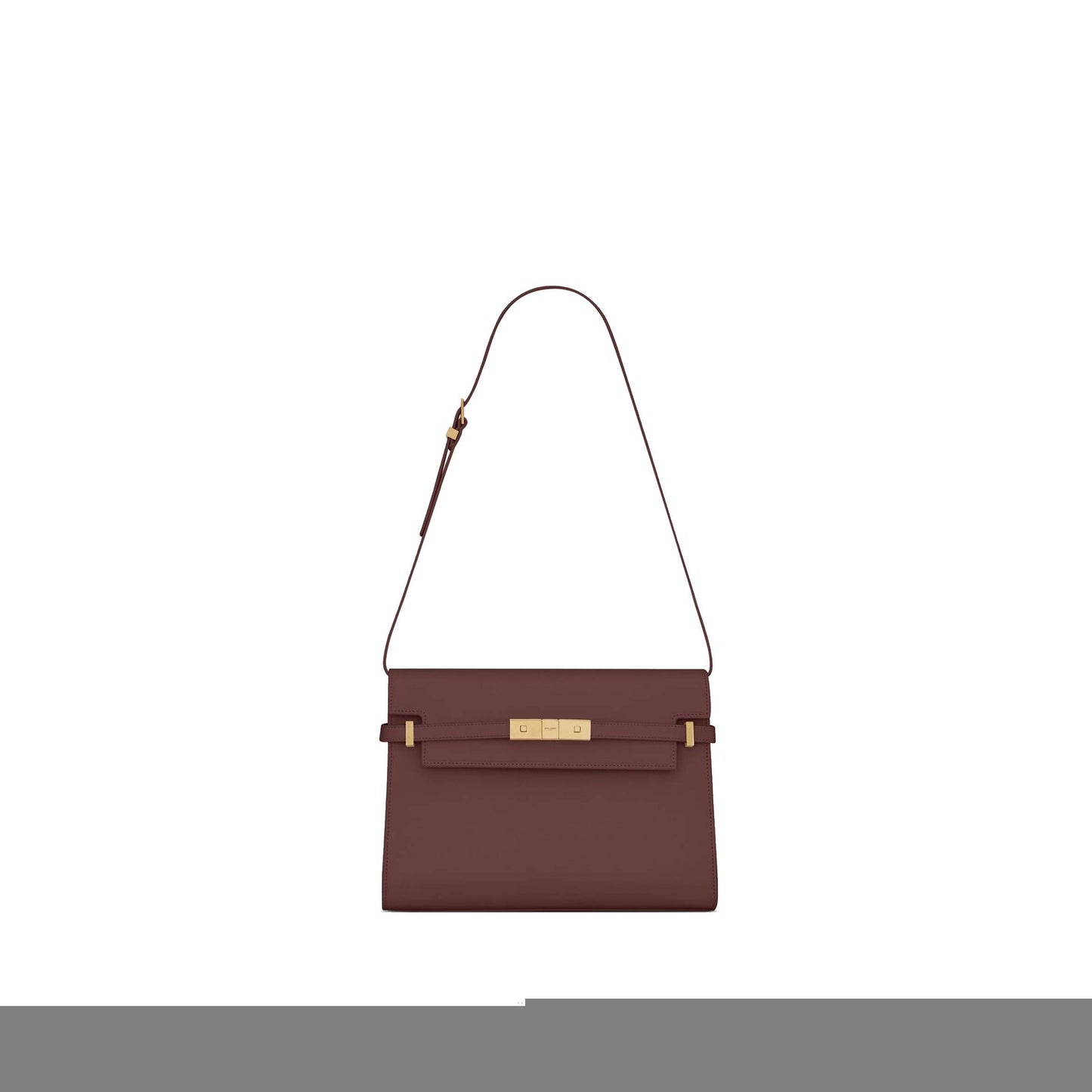 y*l manhattan shoulder bag in box Sa**t Lau*nt leather 5792710sx0w6475 (29*20*7.5cm)